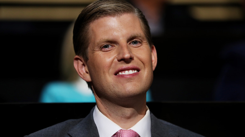Eric Trump smiles