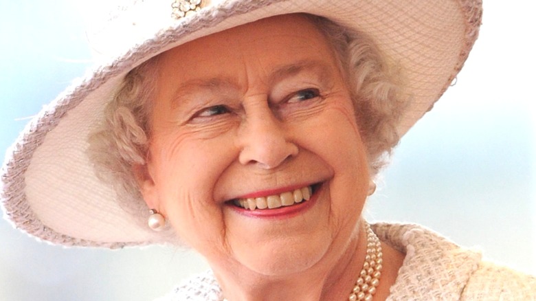 Queen Elizabeth II at an event, smiling