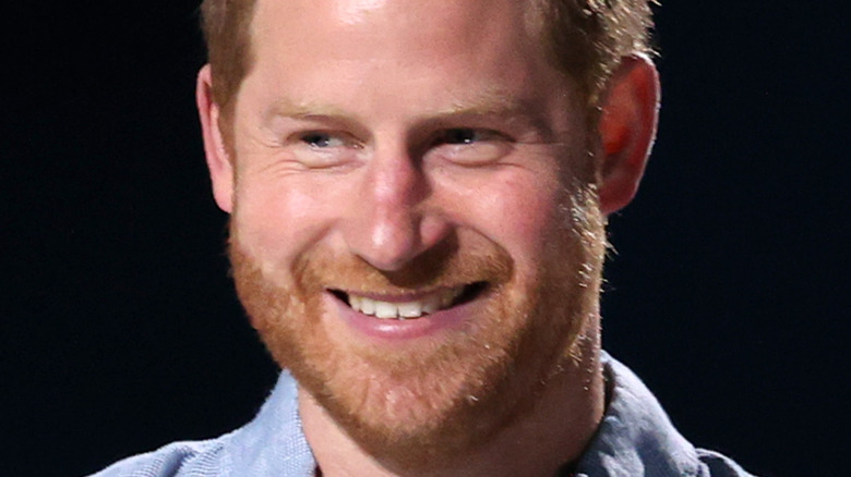 Prince Harry at a speaking engagement