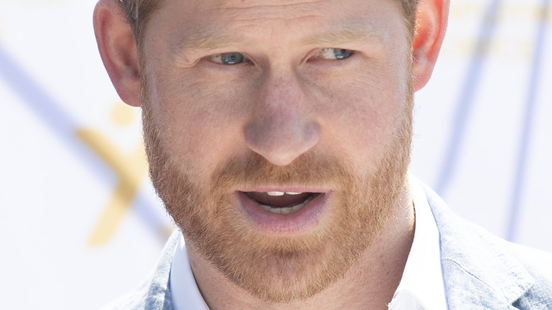 Prince Harry open mouth