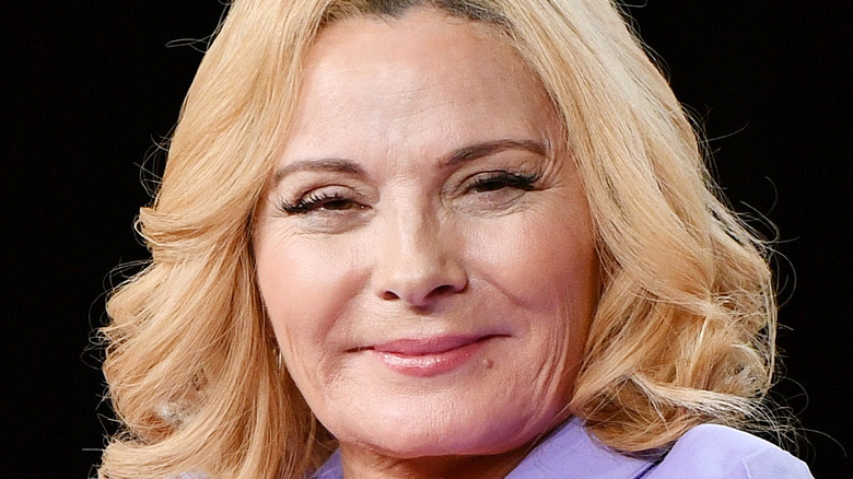 Kim Cattrall smiling