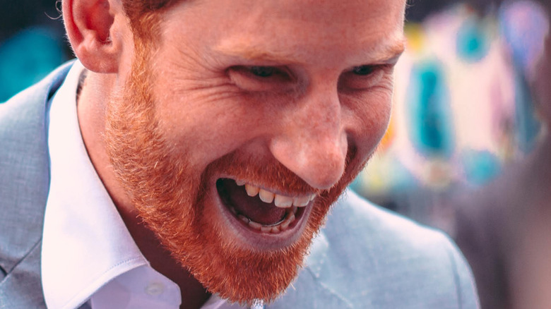 Prince Harry laughing