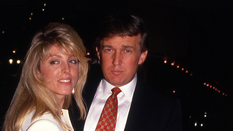 Donald Trump and Marla Maples formalwear