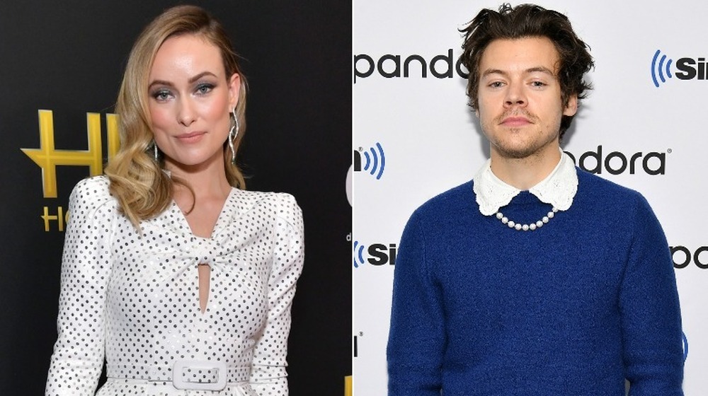 Olivia Wilde and Harry Styles on red carpets