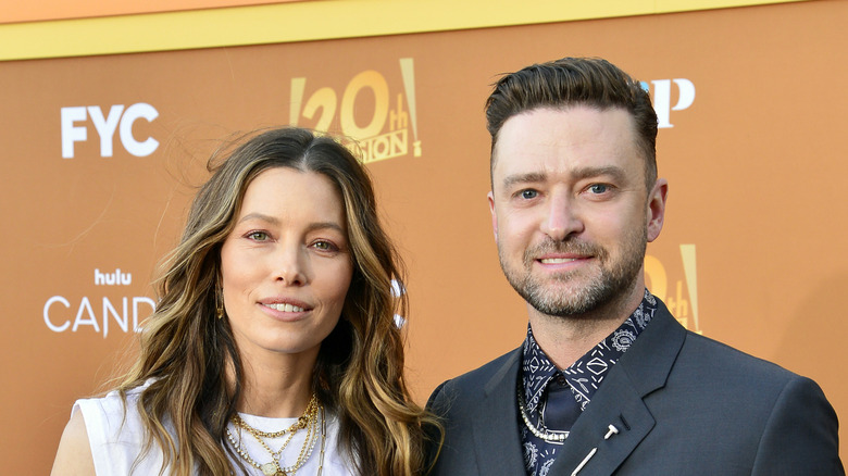 Jessica Biel and Justin Timberlake at the premiere of Candy