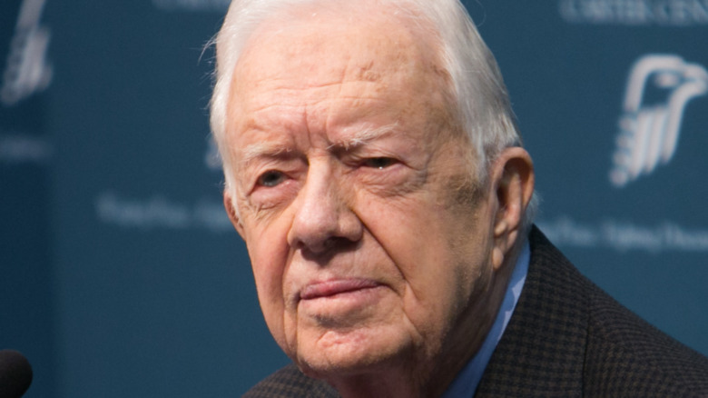 Jimmy Carter speaking at Carter Center