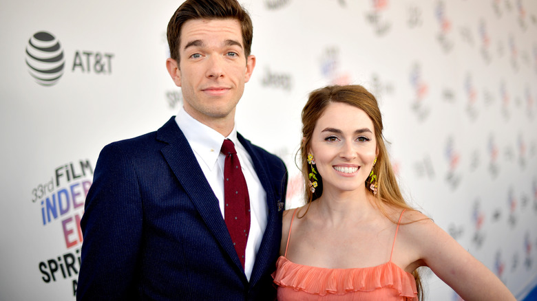 Anne Marie Tendler smiling beside John Mulaney
