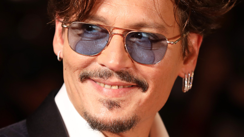 Johnny Depp smiling