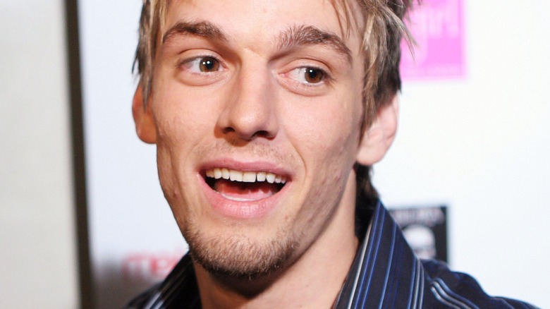 Aaron Carter talking 