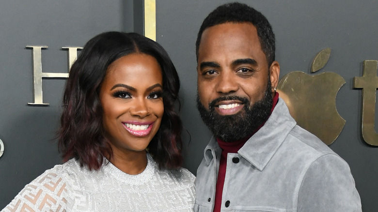 Kandi Burruss Todd Tucker smiling 