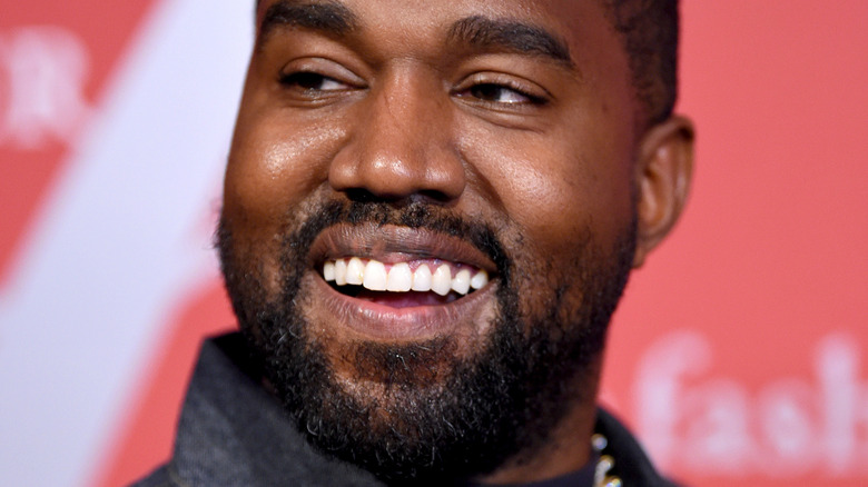 Kanye West smiling