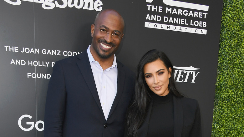 Kim Kardashian and Van Jones on the red carpet