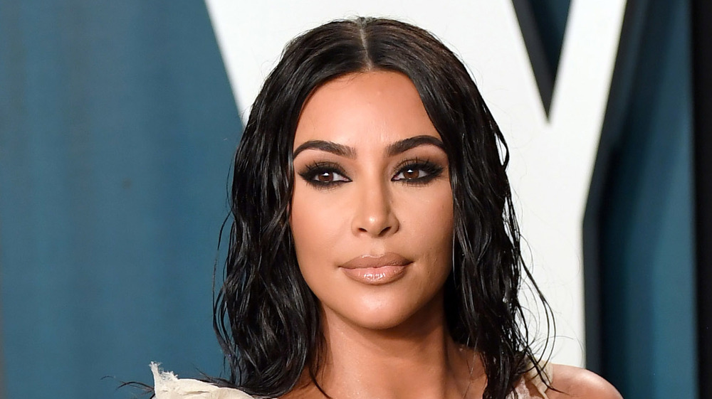 Kim Kardashian at the 2020 Vanity Fair Oscar Party