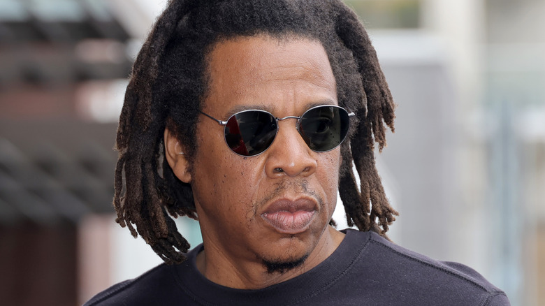 Jay-Z attending DJ Khaled's Hollywood Walk of Fame ceremony