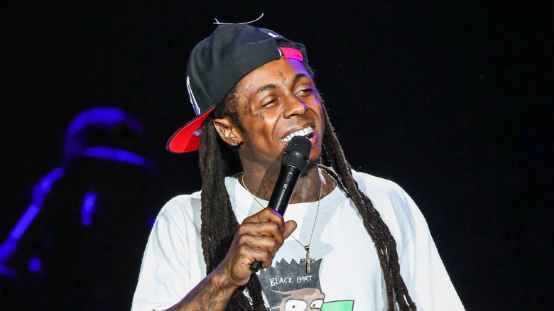 Lil Wayne performing in North Carolina in 2013