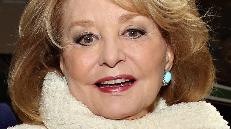 Barbara Walters posing