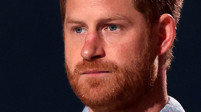 Prince Harry speaking at event 