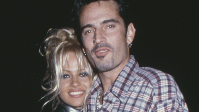 Pamela Anderson and Tommy Lee smiling