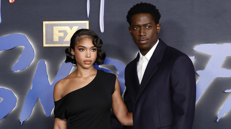 Lori Harvey posing with Damson Idris