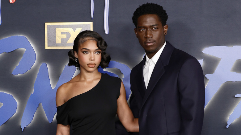 Lori Harvey posing with Damson Idris