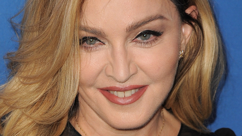 Madonna smiling