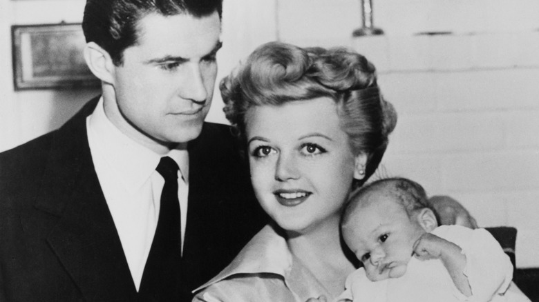 Angela Lansbury, Peter Shaw and their son Anthony in 1952.
