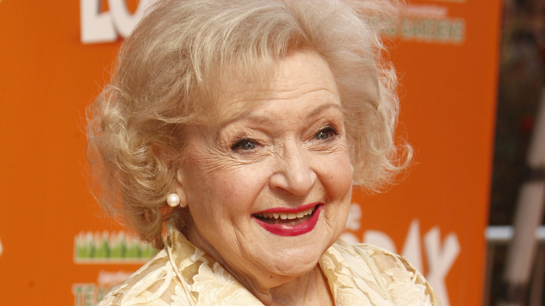 Betty White smiling at an event