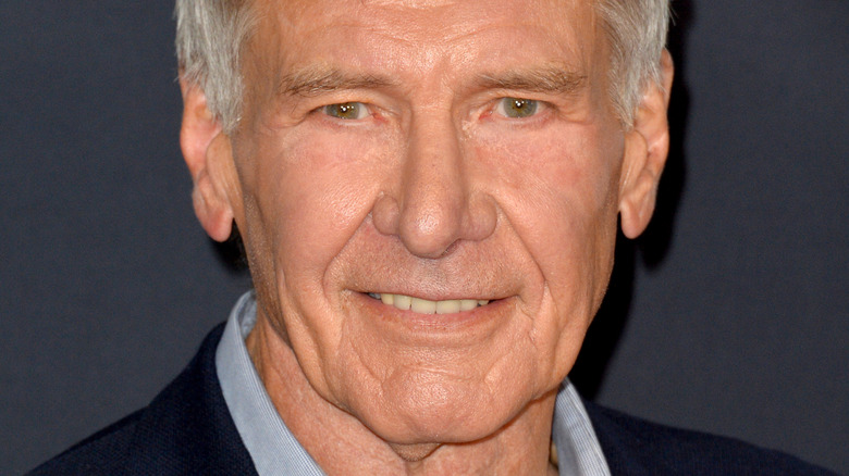 Harrison Ford smiling slightly