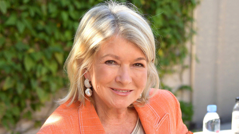 Martha Stewart smiles outdoors