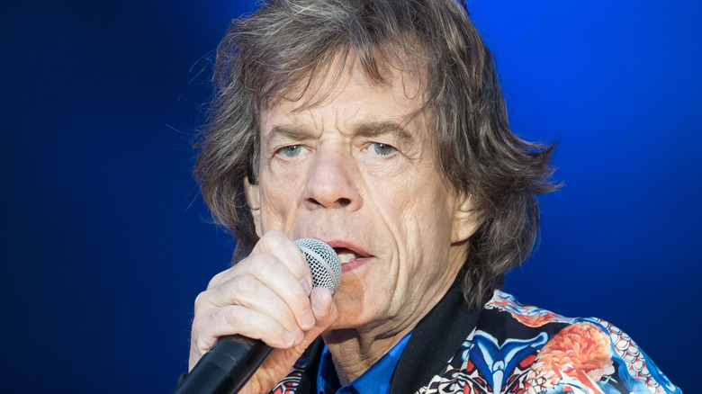 Mick Jagger singing 