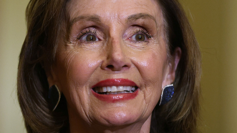 Nancy Pelosi smiling