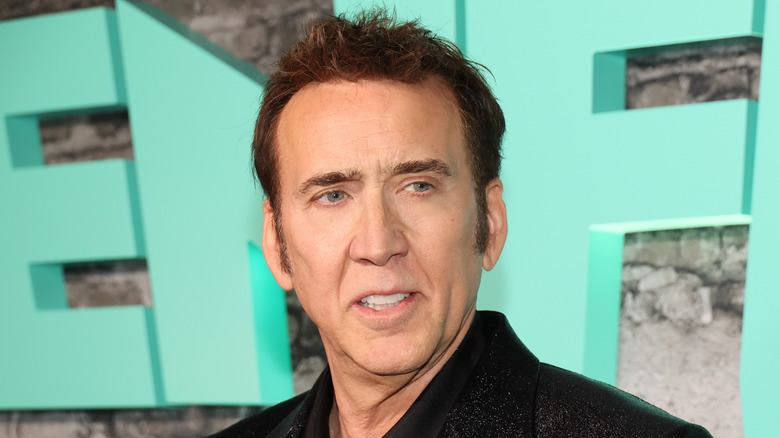 Nicolas Cage black jacket