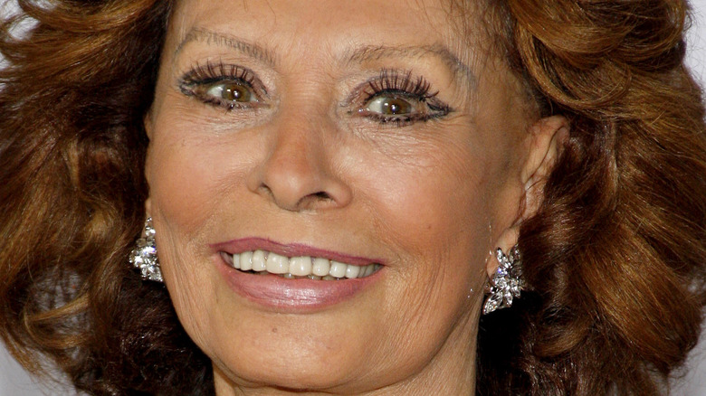 Sophia Loren smiling