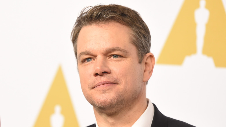 Matt Damon poses in a tux