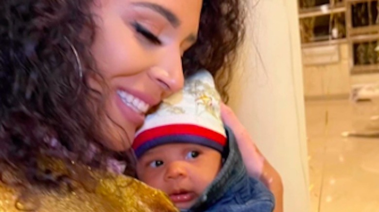 Brittany Bell with son Rise