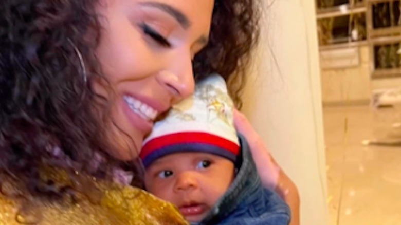 Brittany Bell with son Rise
