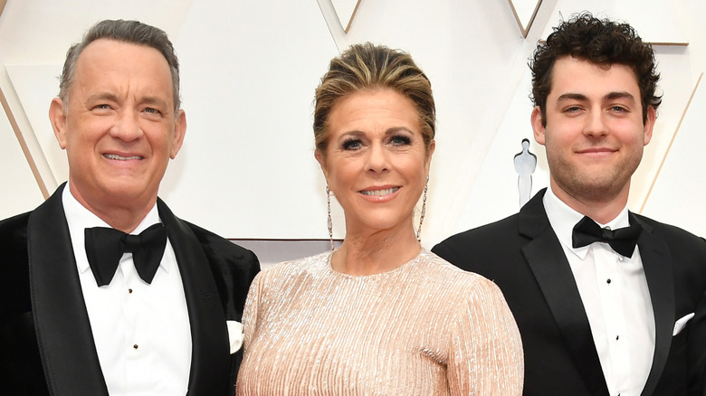 Tom Hanks, Rita Wilson, Truman Theodore Hanks