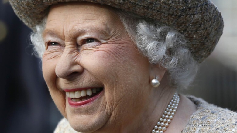 Queen Elizabeth II smiling