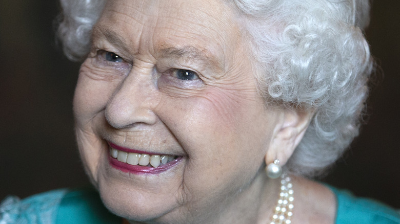 Queen Elizabeth smiling