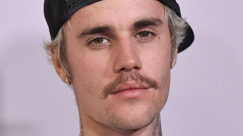 Bieber at a premiere in 2020