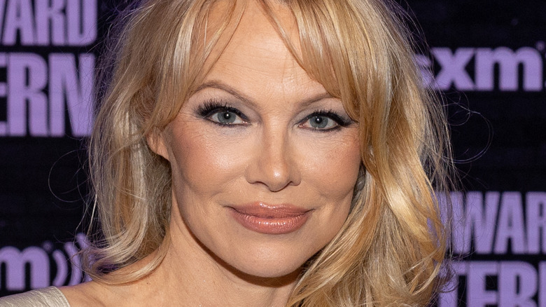 Pamela Anderson smiling