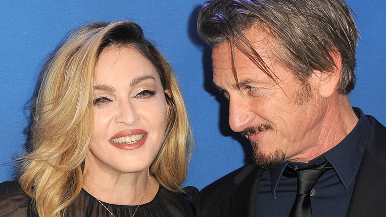 Madonna and Sean Penn smile on the red carpet