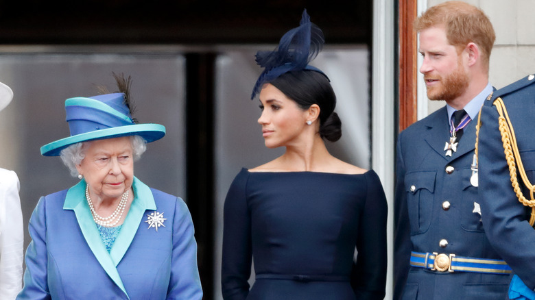 Queen Elizabeth Meghan Prince Harry