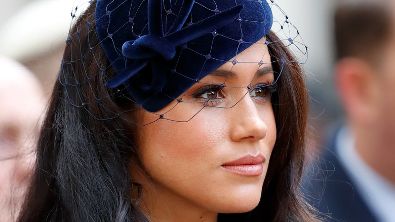Meghan Markle wearing a hat