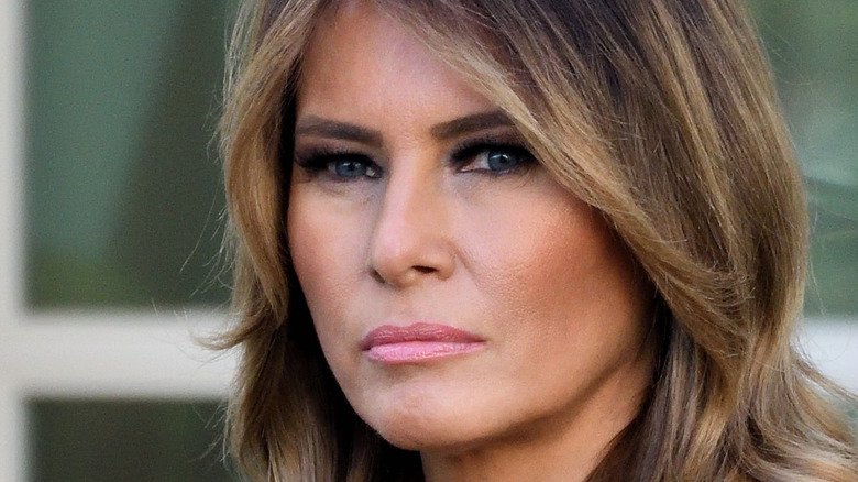 Melania Trump looking shocked