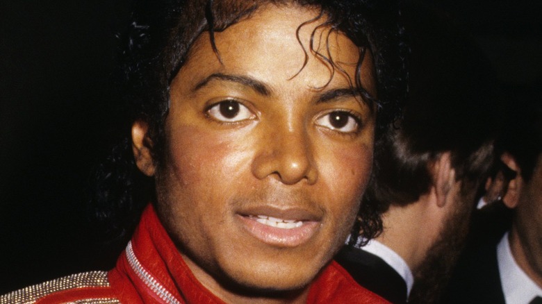 Michael Jackson gazing in front
