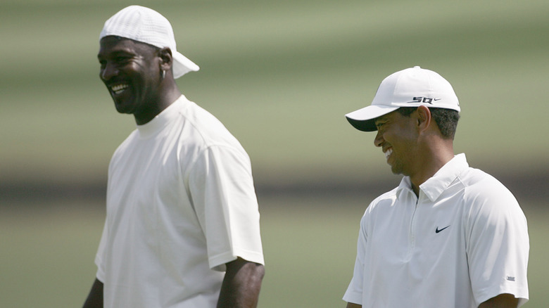 Michael Jordan and Tiger Woods together 