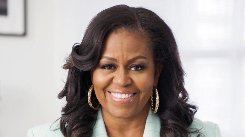 Michelle Obama smiling