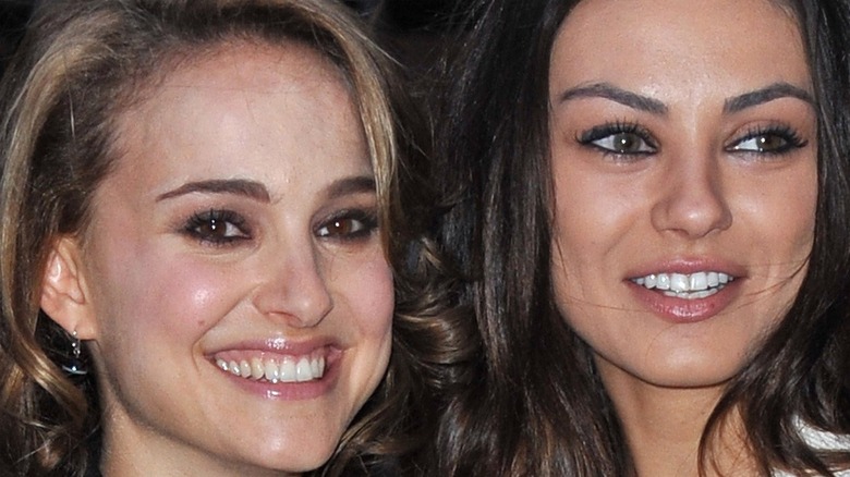 Natalie Portman, Mila Kunis smiling