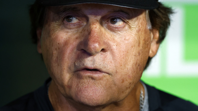 Tony La Russa looks up